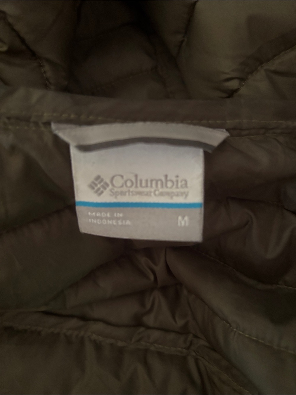Columbia Olive Green Quilted Jacket
